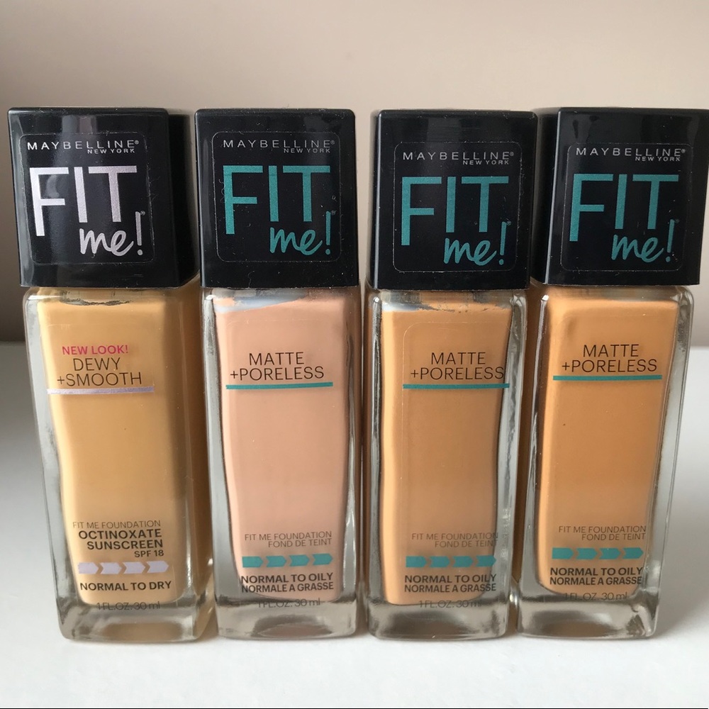 Maybelline fit me foundation. Pick up shade 😉